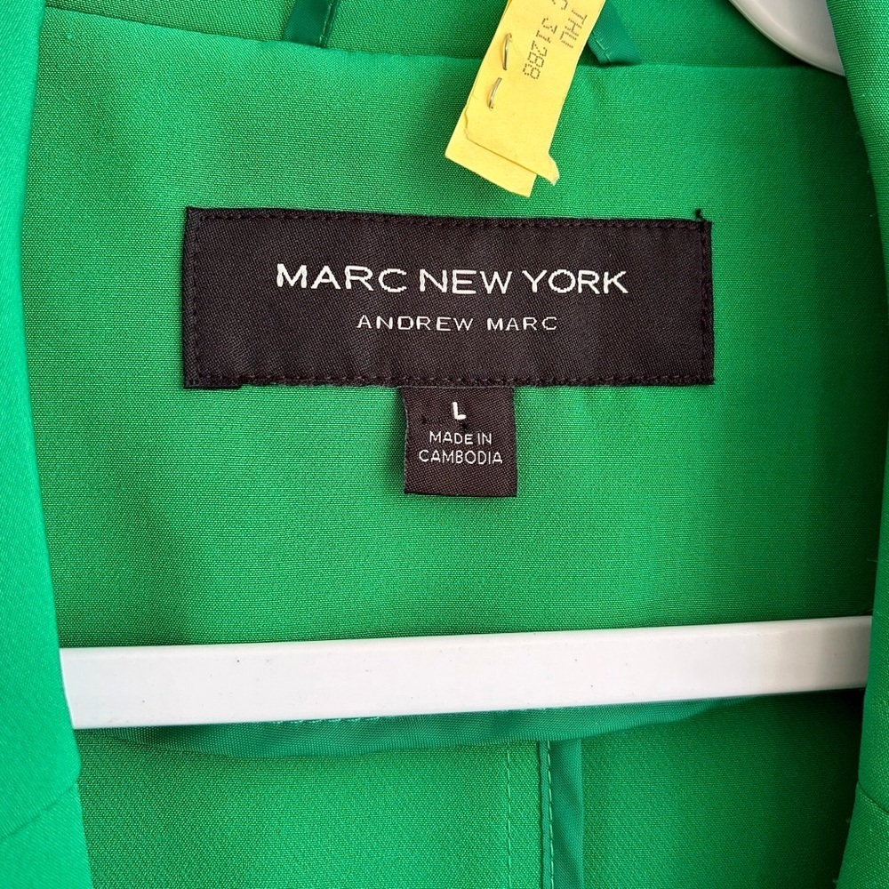MARC NEW YORK Open Front Green Women's Blazer, SZ L LIKE NEW! - Picture 9 of 13